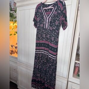 Green Boho Maxi Dress